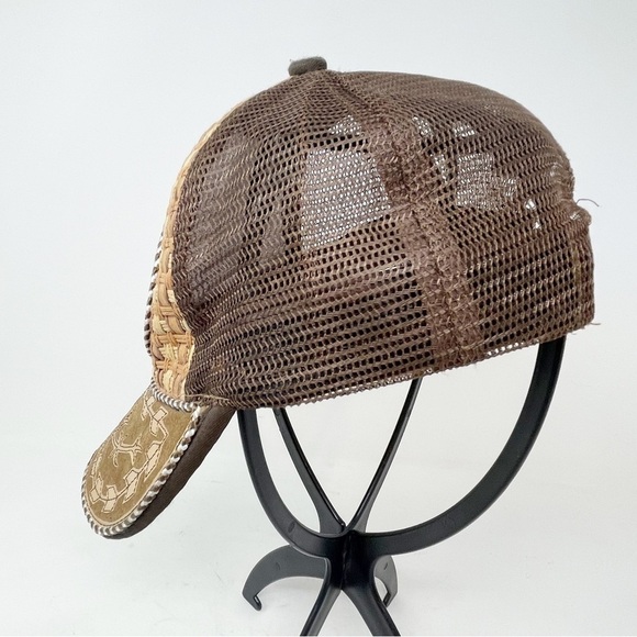 CAP HOP GALERUS SPORTS Men’s Eagle Medallion Ball Cap Brown Tan Snap Back OS - Picture 3 of 7